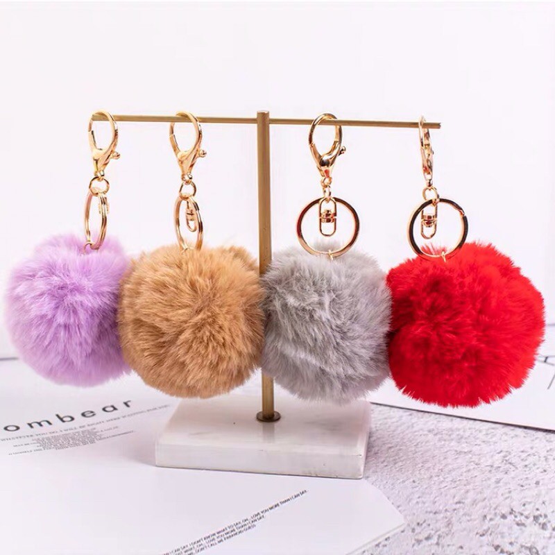 Móc khoá cục bông mềm mại