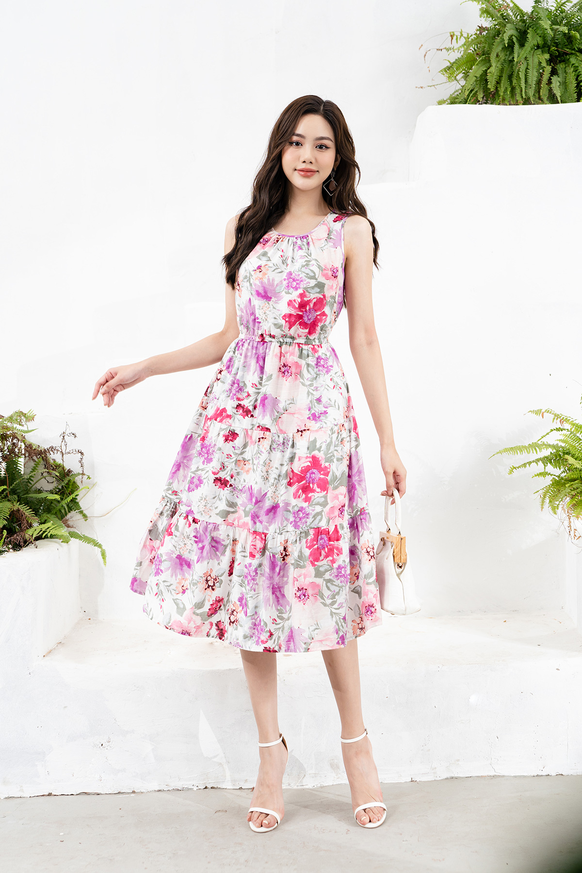 Đầm Nhún Lamer Chun Eo L63M23H019