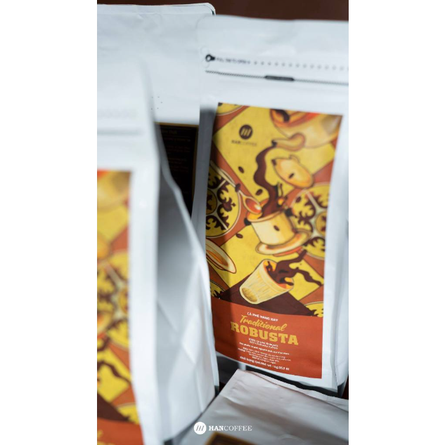 [ Tặng phin inox]  Cà phê pha phin/ pha máy HANCOFFEE Traditional 1KG cà phê nguyên chất
