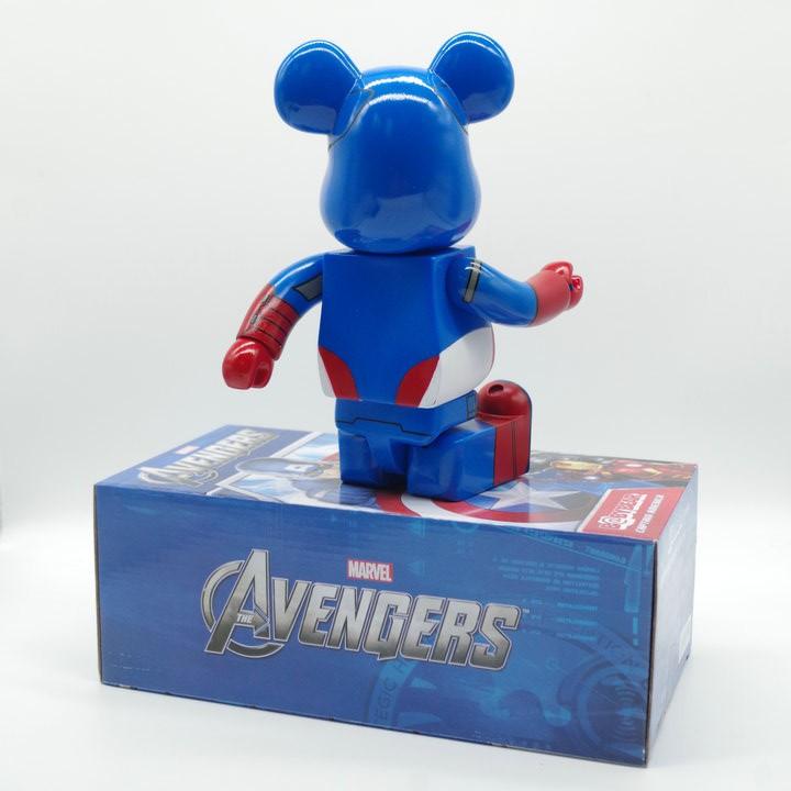 Mô hình Bearbrick Captain America Marvel 400% - Medicom Toy