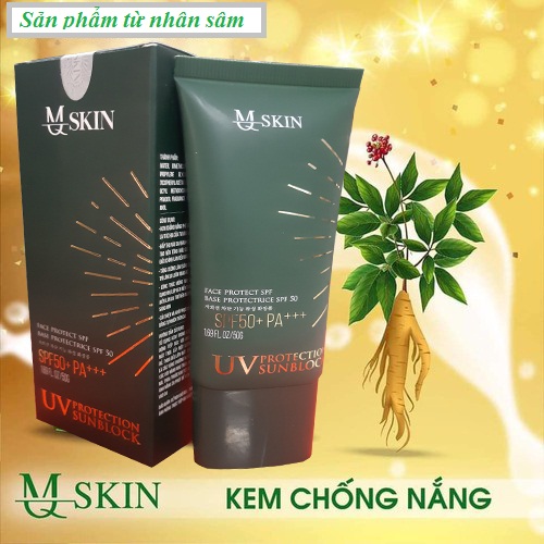 Kem chống nắng mqskin dưỡng da make up 50g