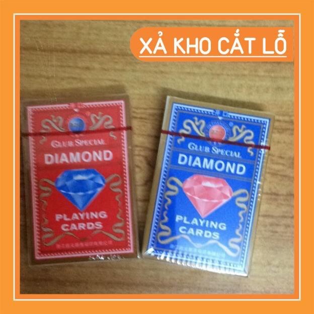 10 Bộ bài lơ khơ kim cương xanh và đỏ No.9898