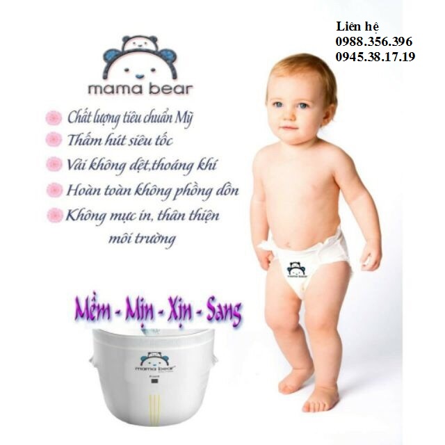 Combo 100 Bỉm quần mama bear đủ size cho bé Mamabear