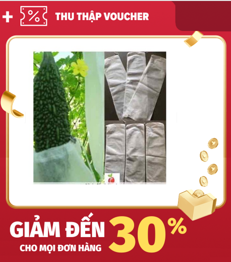[Lấy mã giảm thêm 30%] Set 50 túi bọc mướp bầu bí... kích thước 15x50 (cm)