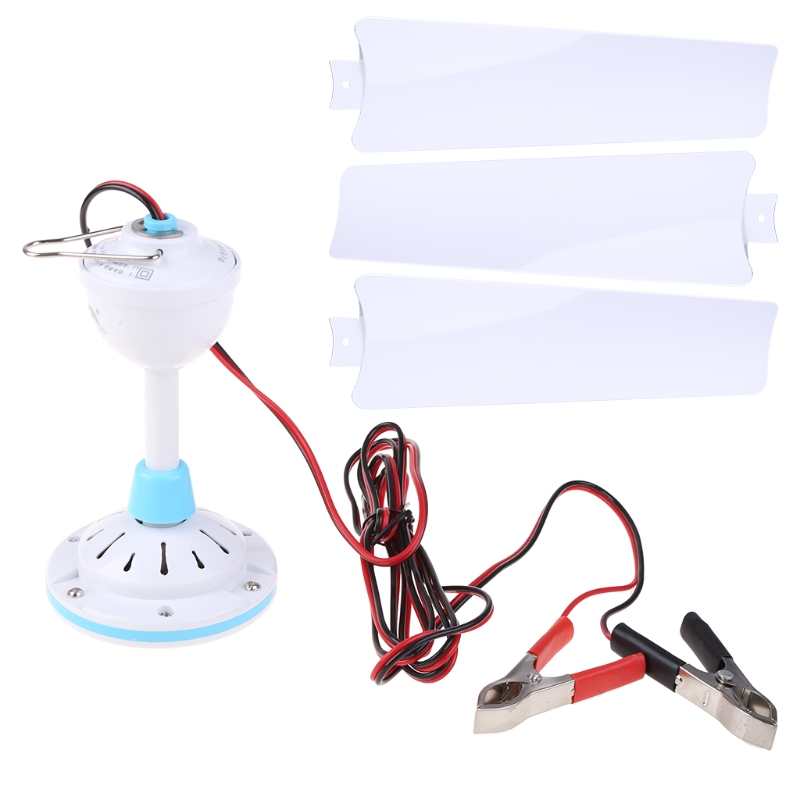 Quạt Trần Gia Dụng 12V, Quạt Lều Treo Làm Mát Không Khí Với Cáp 2.4M Dành Cho Giường Gia Đình Cắm Trại Ngoài Trời Văn Phòng Nướng Thịt