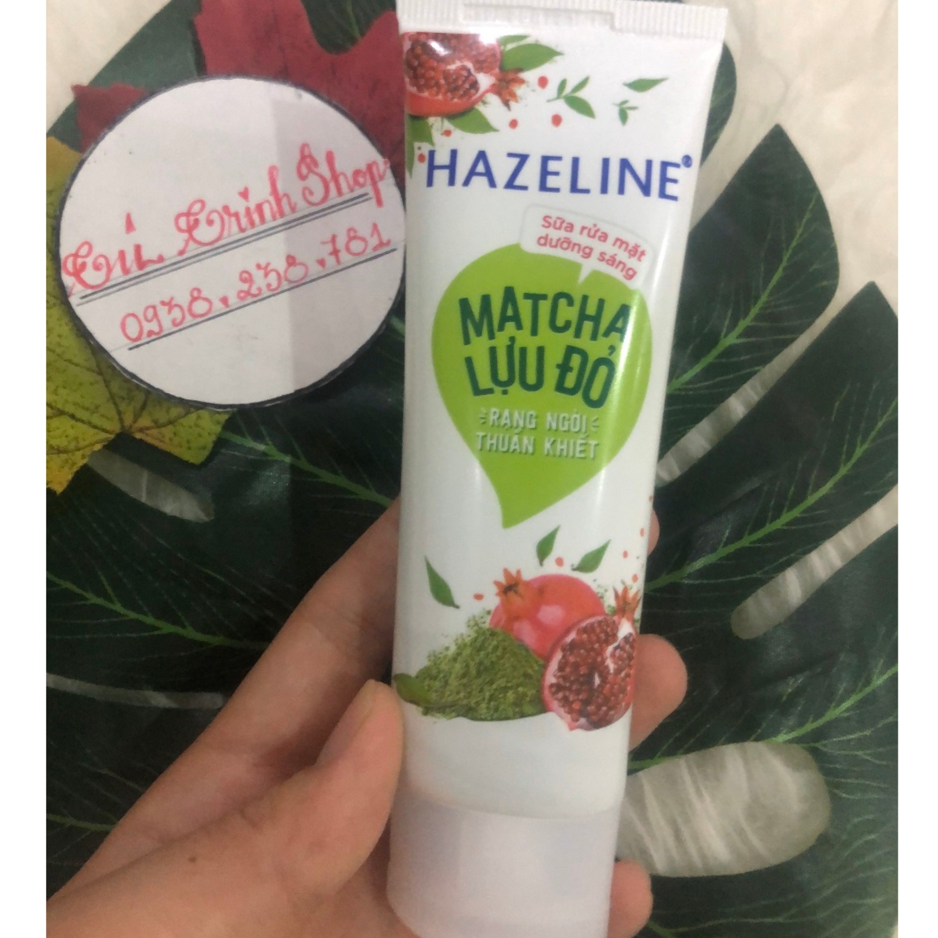 [hàng khuyến mãi 80g] 1 TUÝP Sữa Rửa Mặt Sáng Da Hazeline Matcha - Lựu Đỏ