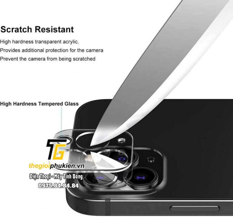 Tấm dán cường lực bảo vệ Camera iPhone 12 Pro, 12 Pro Max