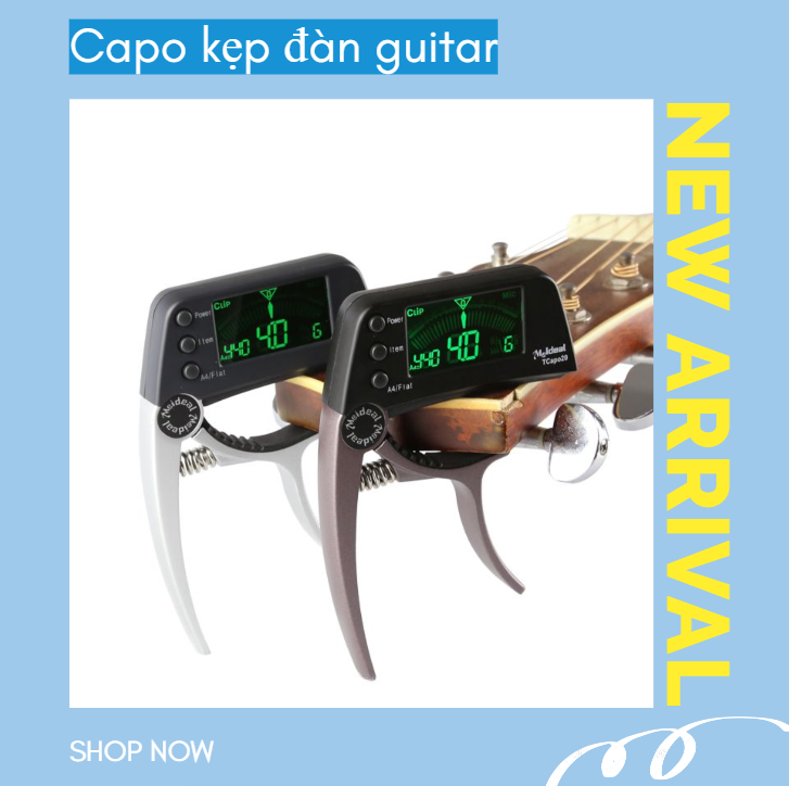 Capo kẹp đàn guitar kết hợp chỉnh dây cao cấp - Hàng chính hãng