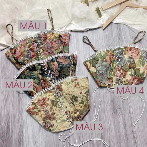 Áo 2 Dây Thổ Cẩm Đan Dây Kèm Mod Ngực - UT04A22