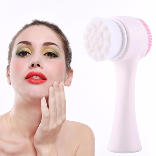 [HCM]Dụng cụ cọ rửa mặt 2 đầu cầm tay