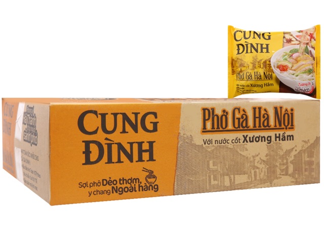 Thùng 30 Gói Phở BÒ/Gà Cung Đình Mới