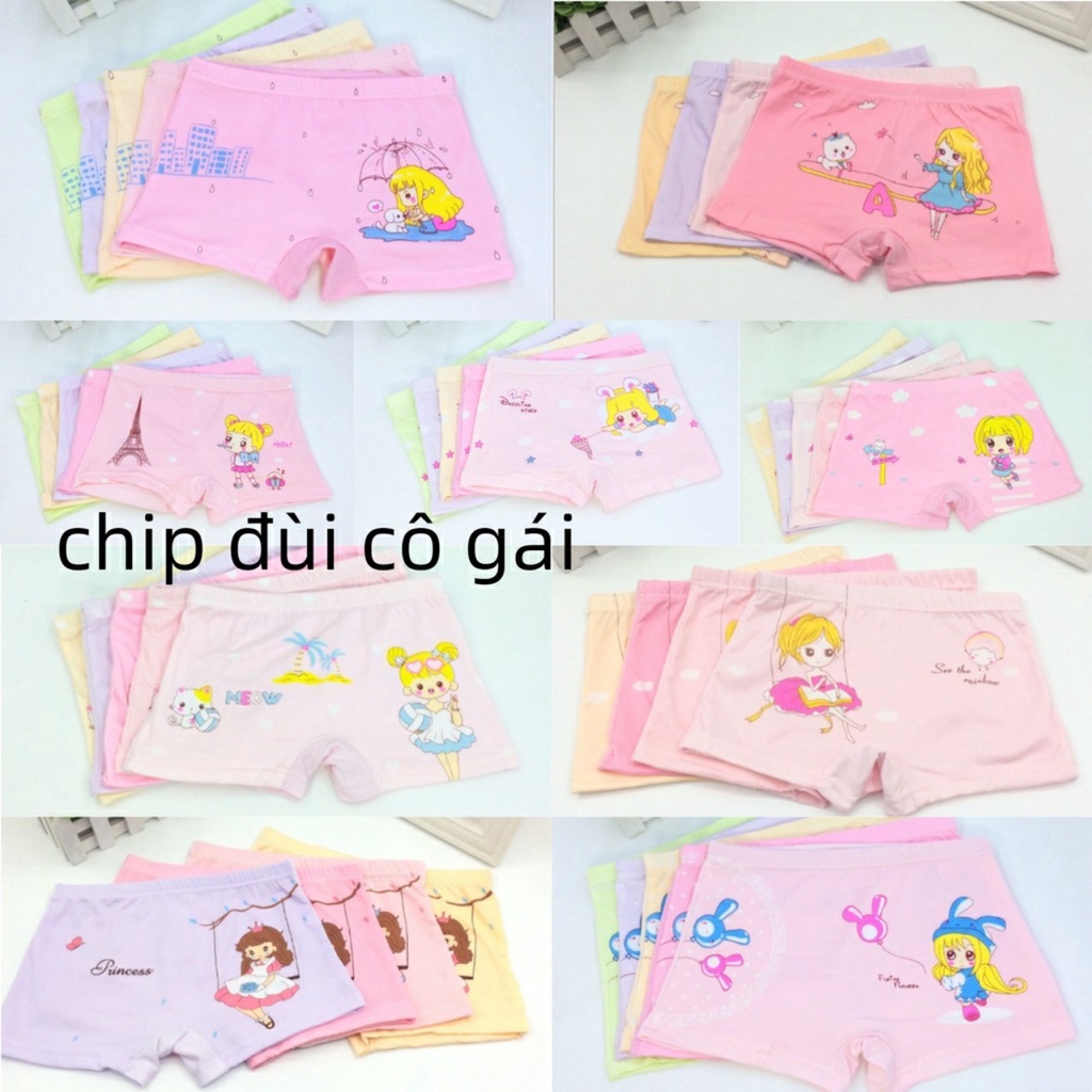 Quần chip đùi cho bé gái từ 8-20kg