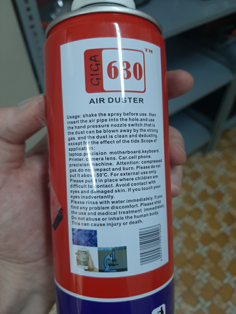 [HCM]Bình xịt bụi khí nén Air duster vệ sinh máy tính