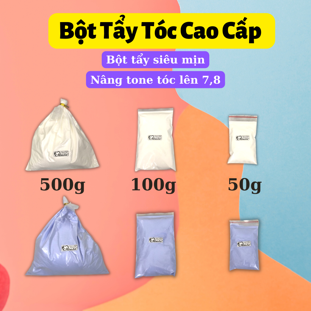 Bột tẩy tóc cao cấp Trắng - Xanh 500g