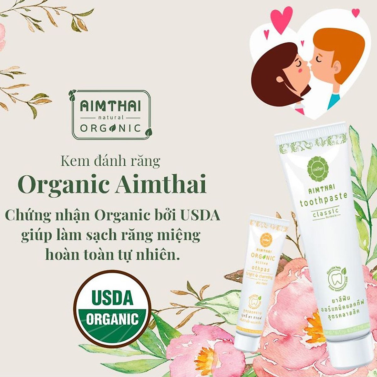 Aimthai organic toothpaste-herbal toothpaste from Thailand