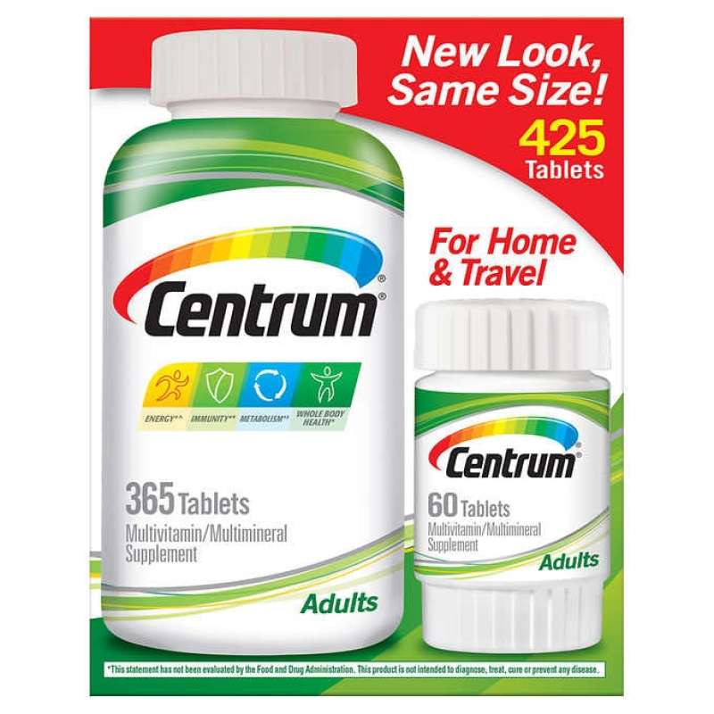 Vitamin tổng hợp Centrum 425 viên từ Mỹ centrum Adults cho người lớn - Centrum 425 nhập khẩu