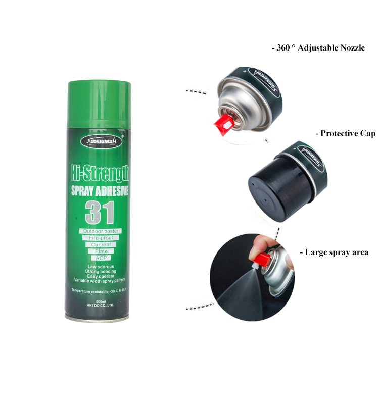 [HCM][KEO DÁN GỖ NHỰA DẠNG XỊT SIÊU DÍNH] Sprayidea 31 HI- Strength  Spray Adhesives 600ml