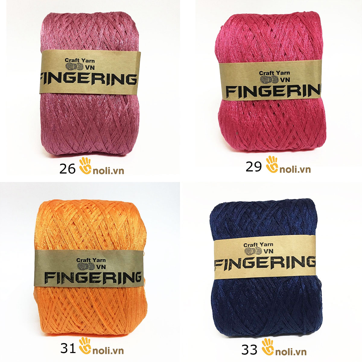 Shiny Fingering cotton yarn