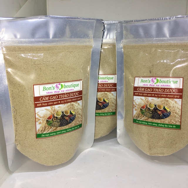 100g Bột Cám thảo dược 24 vị sáng đều màu da
