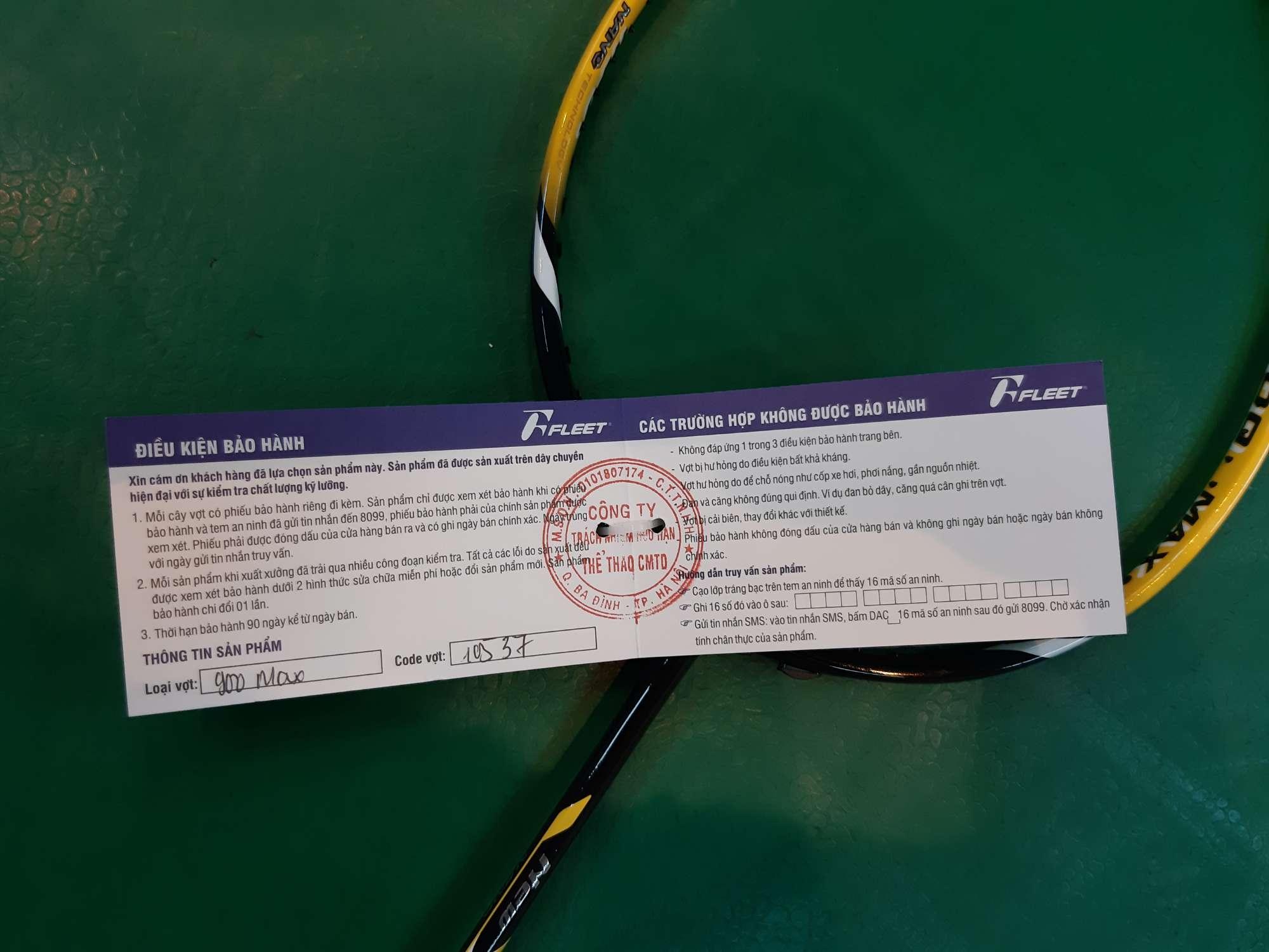 Vợt cầu lông Fleet 900 Max (Chính hãng)
