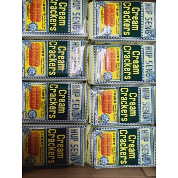 Bánh Ăn Kiêng Lúa Lạc Hup Seng Cream Crackers (Gói 125g)