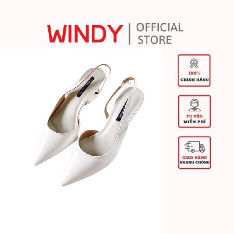 Giày cao gót nữ vân da rắn mũi nhọn WINDY CG-0583