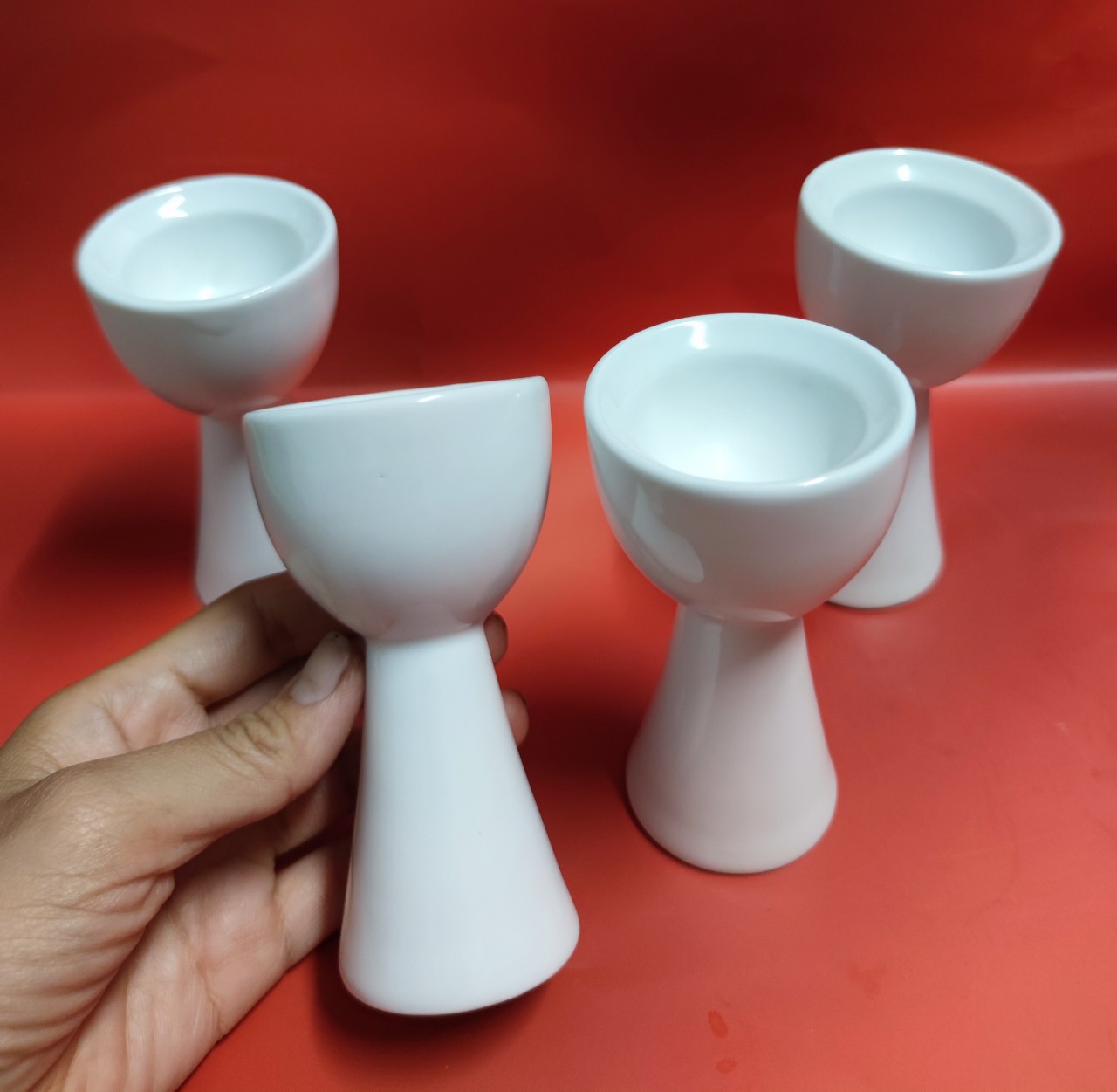 ly ăn trứng lộn - cốc đựng hột vịt lộn