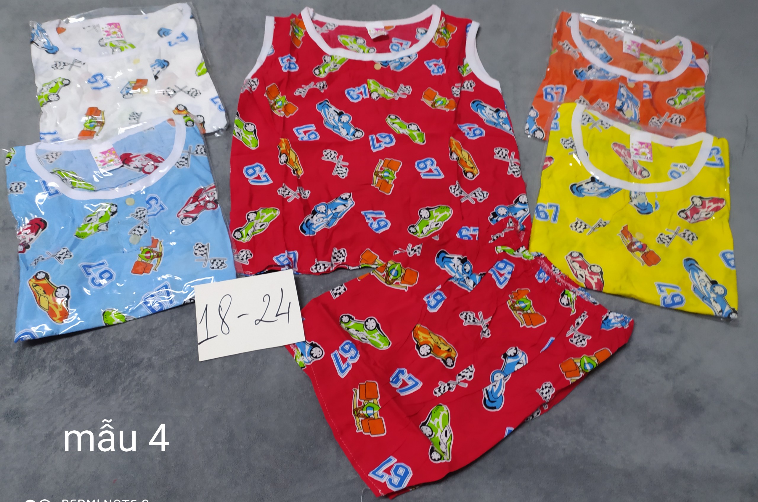 (Giao họa tiết ngẫu nhiên, không trùng nhau) Combo 3 Bộ Tole Bé Trai (4-22kg)