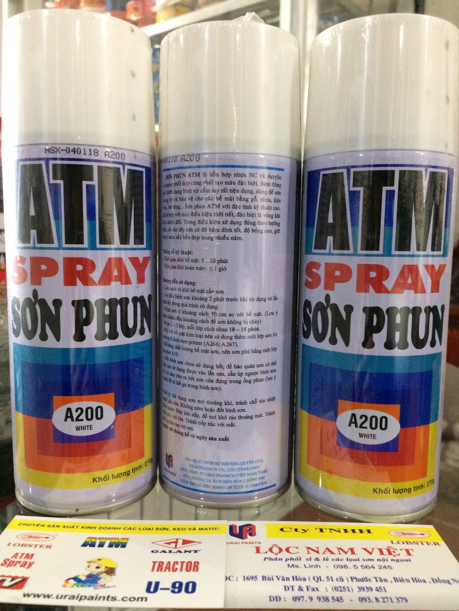 Spray Paint, White Atm Spray Paint A200