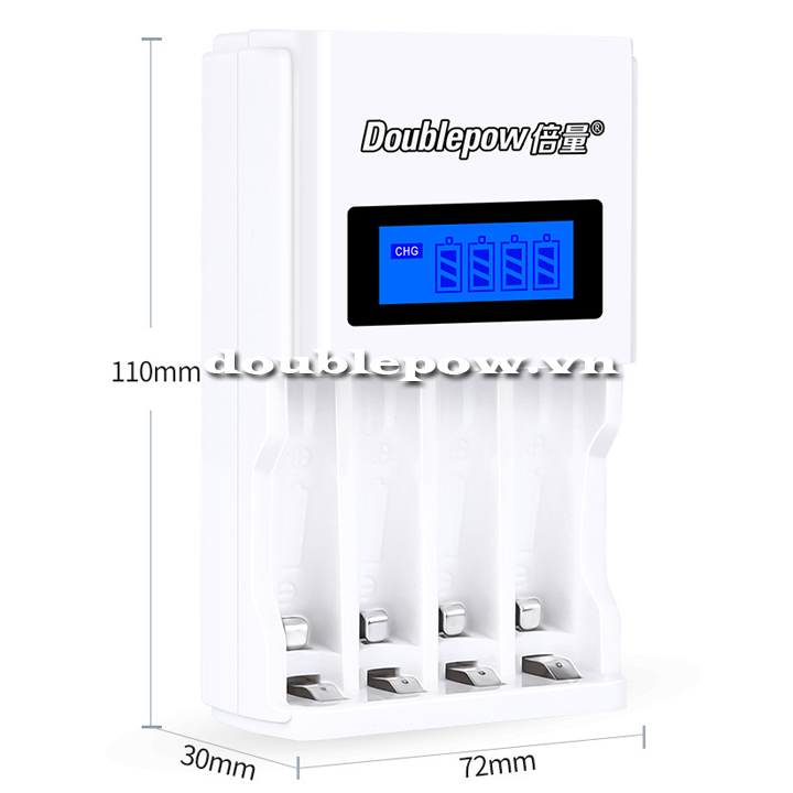 Bộ sạc nhanh 4 pin tiểu pin đũa AA-AAA Doublepow DP-K98
