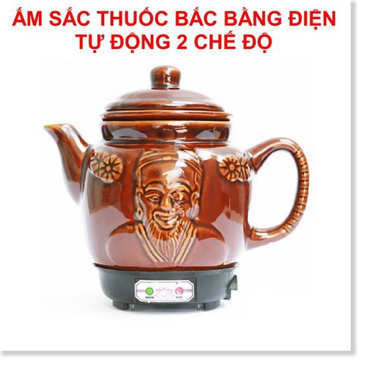 [Sale Lớn]Ấm siêu tốc Siêu sắc thuốc bắc điện 2.8L , 2 chế độ tự động chuyển chế độ nấu 2.8L - Gốm Bát Tràng bảo hành trong vòng 12 tháng toàn quốc.