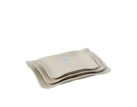 Dĩa Nhựa HCN Nhám Nâu Nhiều Size