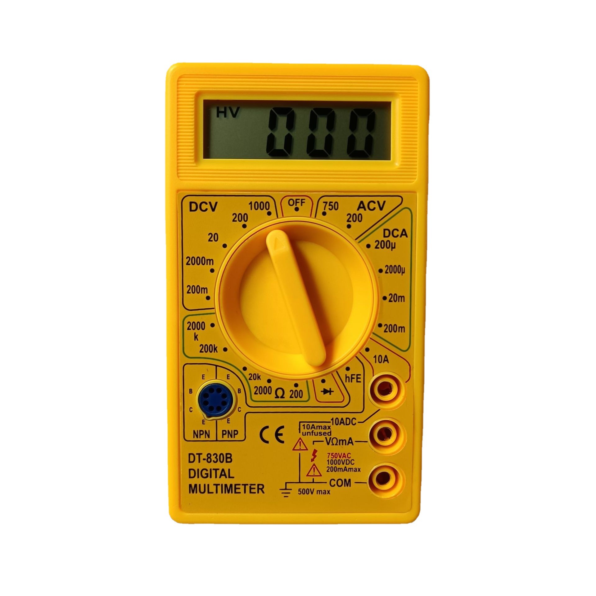 DT-830D Handheld LCD Voltmeter Ammeter Ohm Digital Multimeter Tester(Intl)