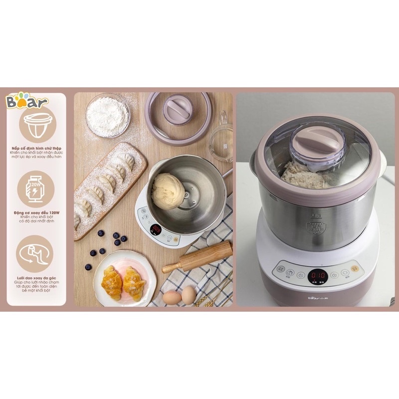 [Thích Nha]Máy Trộn Bột 5L Bear Dm-B50V1 (Hmj-A50B1) (Uc-Aaf5-463)[Quá Dữ ]