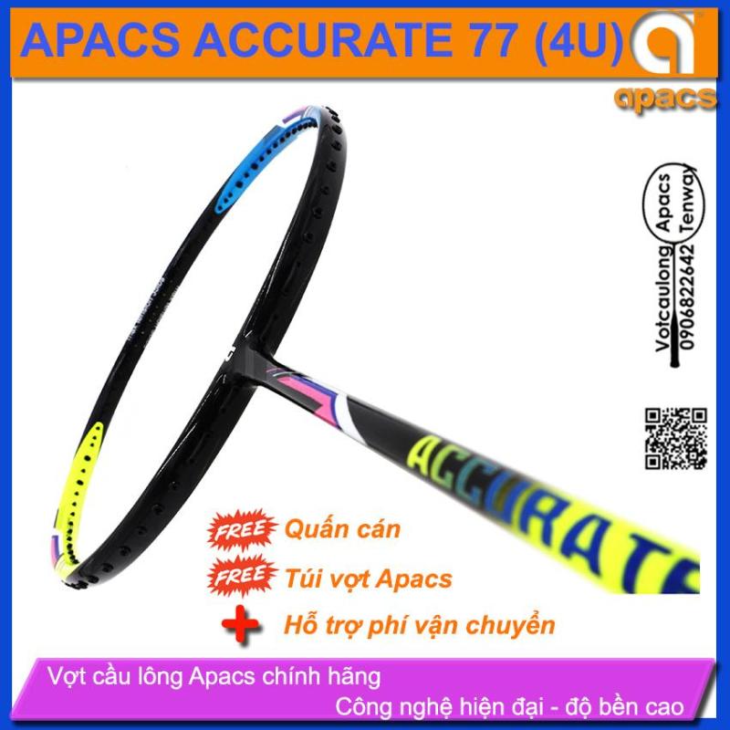 Bảng giá Vợt cầu lông Apacs Accurate 77 (4U) - Thân dẻo dễ thuần màu sắc hiện đại