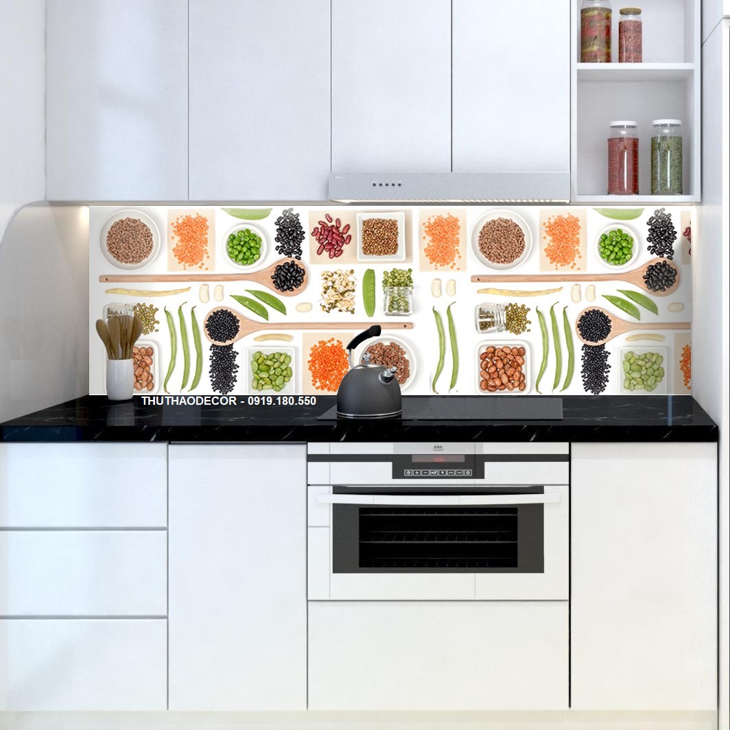[HCM]Decal dán bếp MENU ĐẬU khổ 60x120cm - THUTHAODECOR