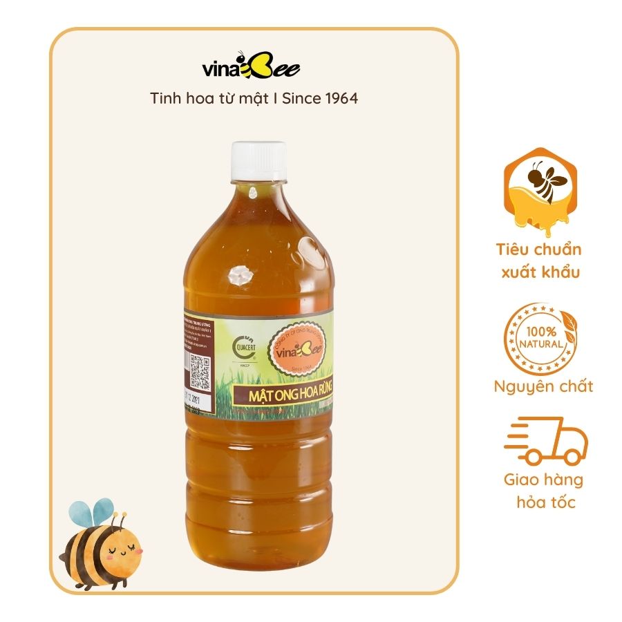Mật ong hoa rừng Vinabee 1400g