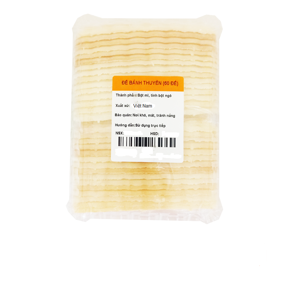 Đế bánh thuyền 60 cái