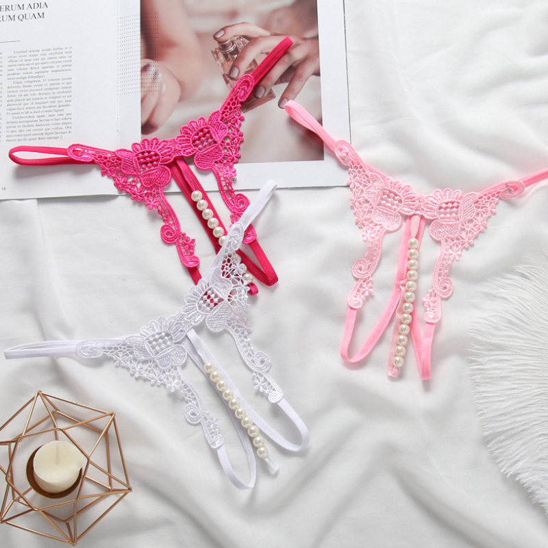 Women's Lace Underwear with Floral Embroidery
