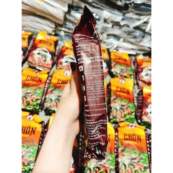 CÀ PHÊ CHỒN TÂY NGUYÊN( bịt 500g)