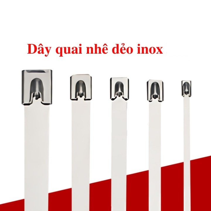 Túi 100 dây thít inox , dây thít láp ,đai láp
