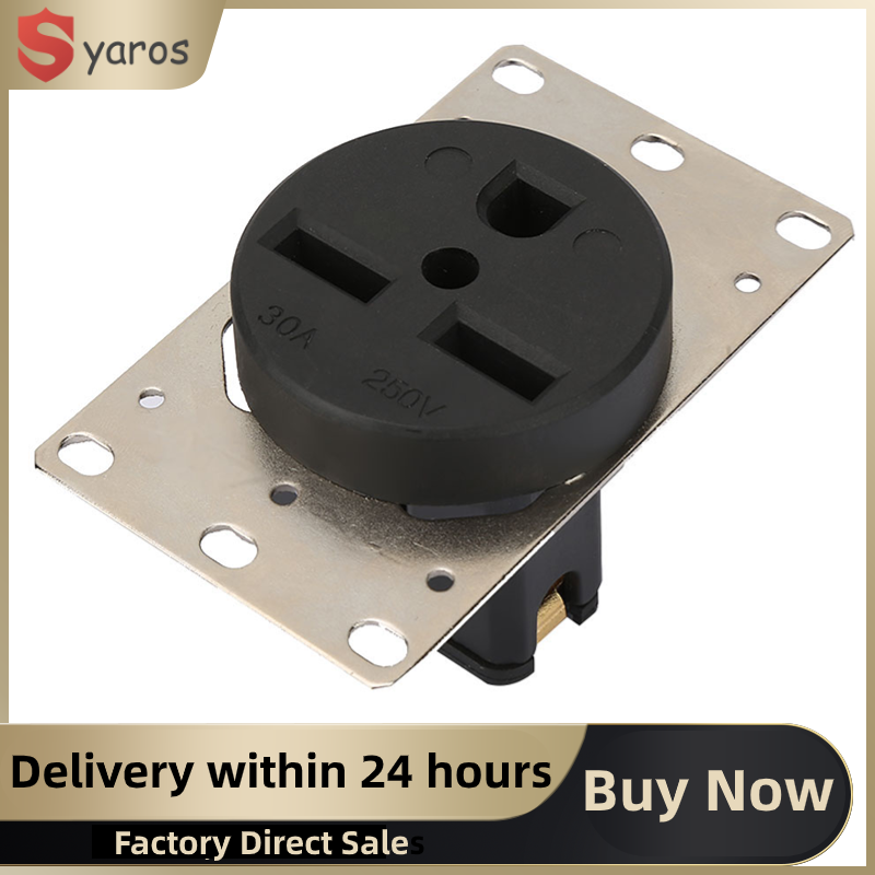 NEMA6-30R 30A 250V Industrial Power Socket 3 Holes Power Socket Plug Wire Connector