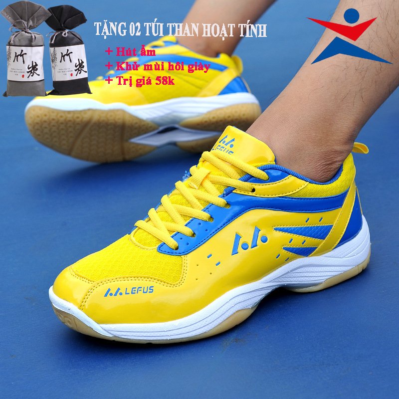 Giày cầu lông Lefus L05 chuyên nghiệp, chống lật cổ chân, Bảo hành 12 tháng - Giày Bóng chuyền, giày thể thao