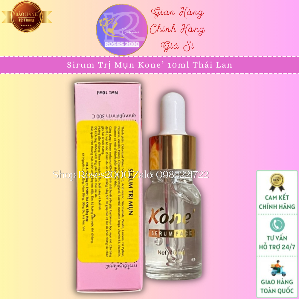 Serum Kone - 3 loại Serum đa chức năng (Nám, mụn, trắng da)