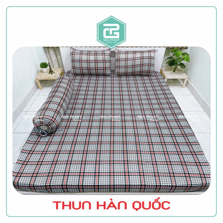 Bộ ga giường thun lạnh hàn quốc 4 món