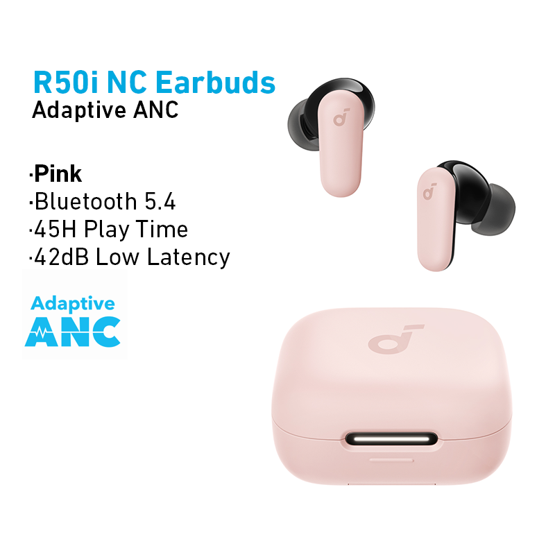 《325》【TWS+ Stand】Soundcore by Anker R50i NC tai nghe không dây Adaptive ANC Bluetooth 5.4 tai nghe T