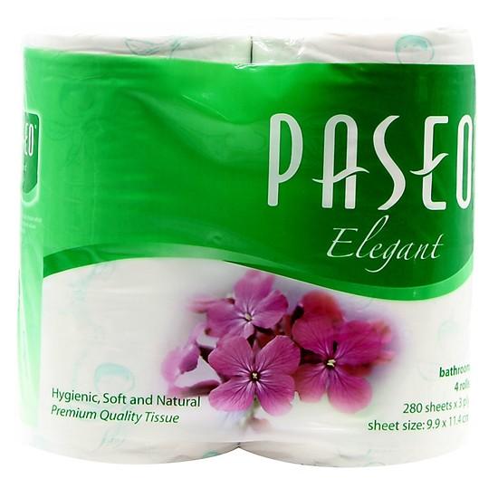 Giấy vệ sinh Paseo 4 cuộn ( 3 lớp ) in hoa