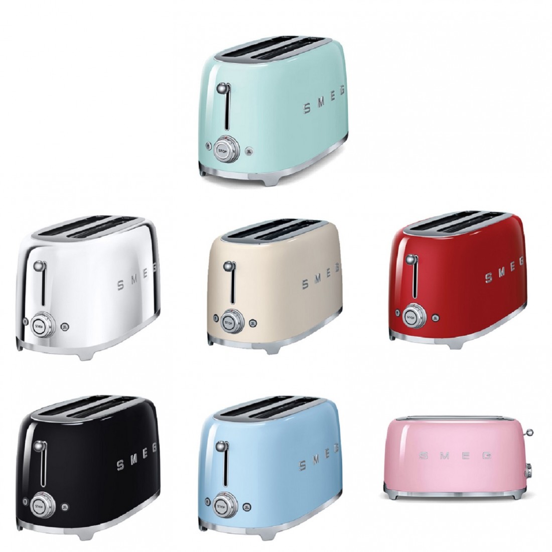 MÁY NƯỚNG BÁNH MÌ 2 LÁT SMEG TSF01