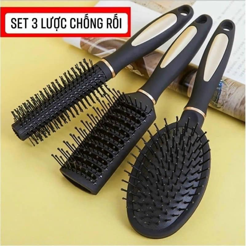 Combo Set 3 Lược Gỡ Rối Tóc - Bộ Lược Gỡ Rối Tóc