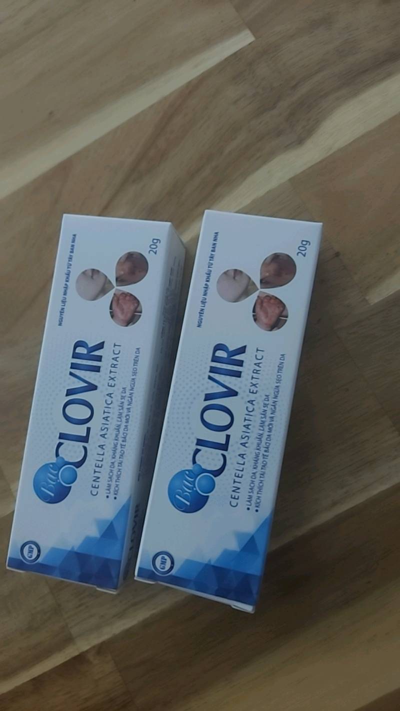 Bạc Clovir hộp 1 tuýp 20g